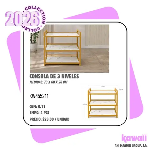 CONSOLA DE 3 NIVELES