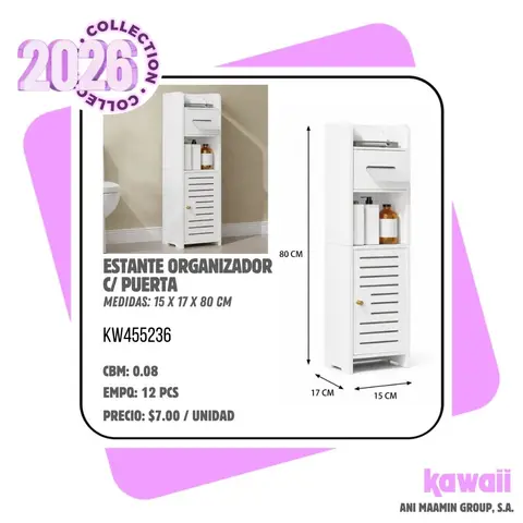 ESTANTE ORGANIZADOR C/ PUERTA