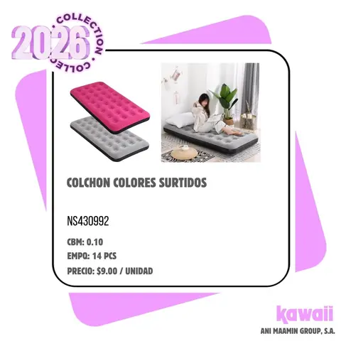 COLCHON COLORES SURTIDOS