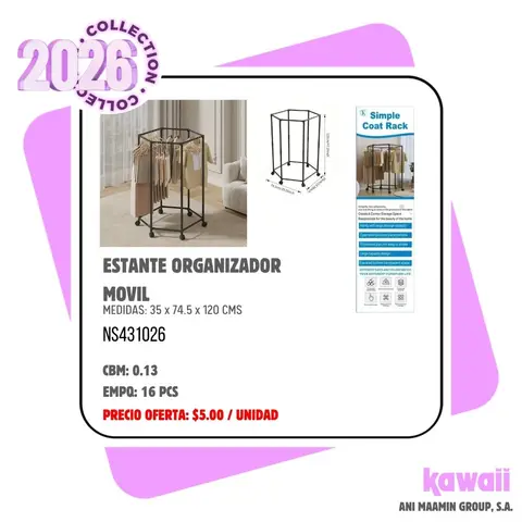 ESTANTE ORGANIZADOR MOVIL