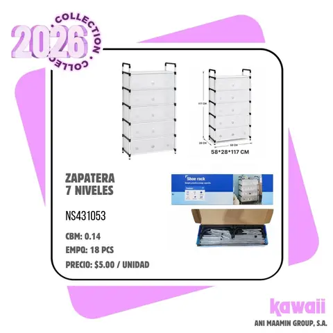 ZAPATERA 7 NIVELES