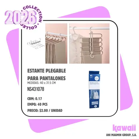 ESTANTE PLEGABLE PARA PANTALONES