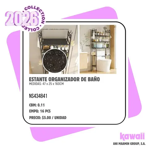 ESTANTE ORGANIZADOR DE BAÑO