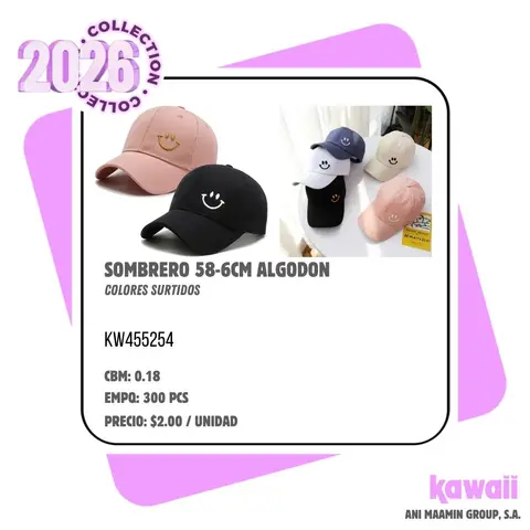 SOMBRERO 58-6CM ALGODON