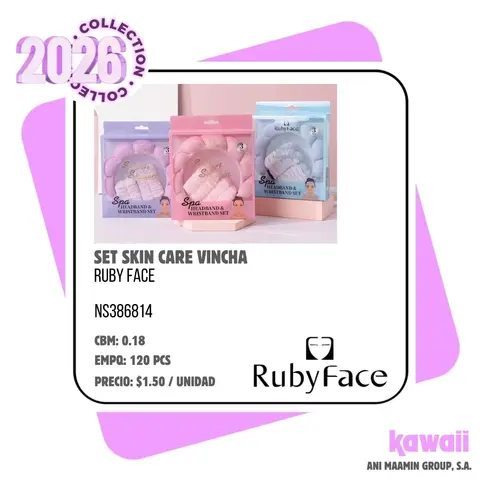 SET SKIN CARE VINCHA ruby face