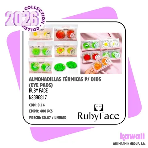 ALMOHADILLAS TÉRMICAS P/ OJOS (EYE PADS) ruby face