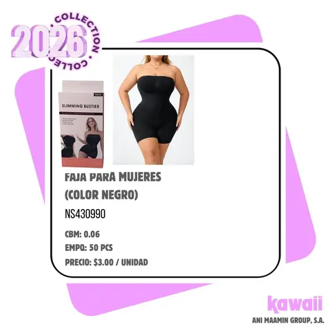 FAJA PARA MUJERES (COLOR NEGRO)