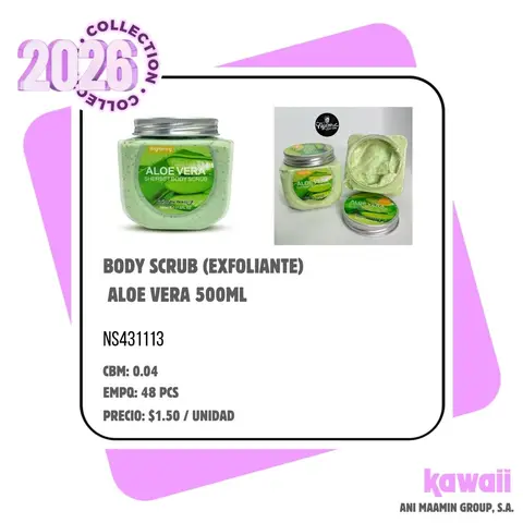 BODY SCRUB (EXFOLIANTE) ALOE VERA 500ML