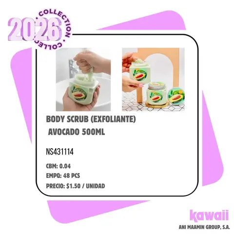 BODY SCRUB (EXFOLIANTE) AVOCADO 500ML