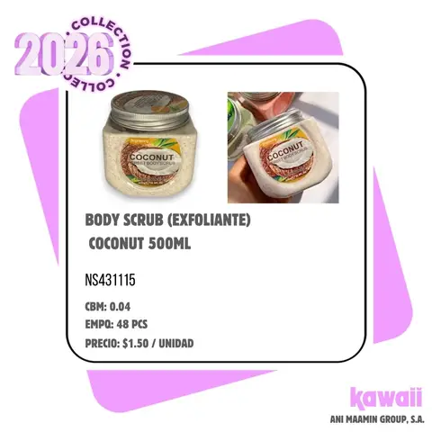 BODY SCRUB (EXFOLIANTE) COCONUT 500ML