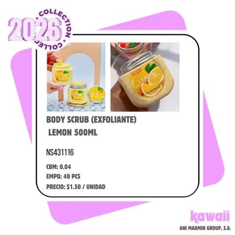 BODY SCRUB (EXFOLIANTE) LEMON 500ML