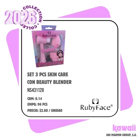 SET 3 PCS SKIN CARE CON BEAUTY BLENDER
