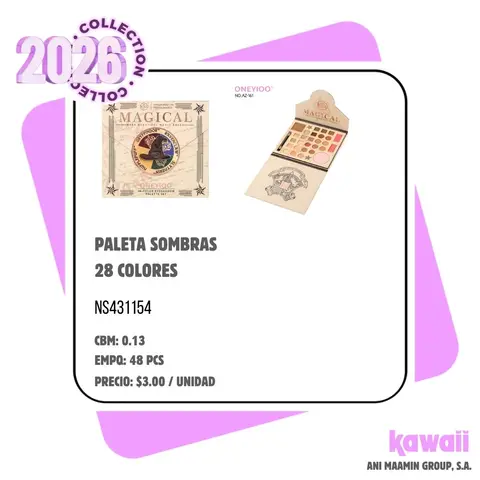 PALETA SOMBRAS 28 COLORES