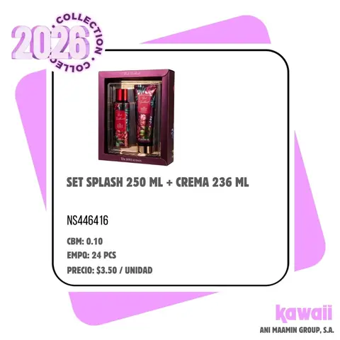 SET SPLASH 250 ML + CREMA 236 ML