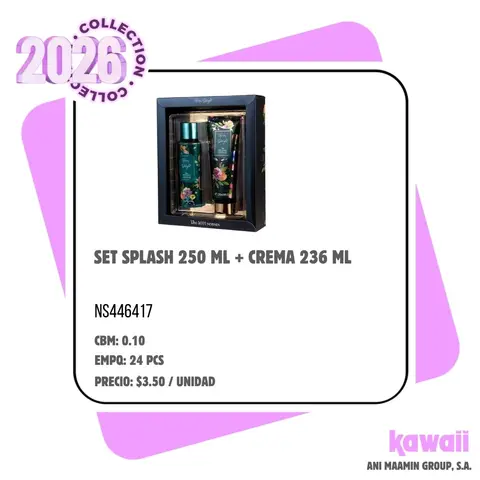 SET SPLASH 250 ML + CREMA 236 ML