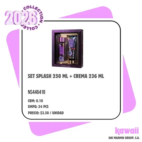 SET SPLASH 250 ML + CREMA 236 ML