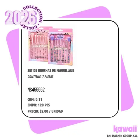 SET DE BROCHAS DE MAQUILLAJE