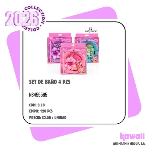 SET DE BAÑO 4 PZS