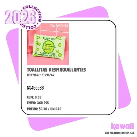 TOALLITAS DESMAQUILLANTES