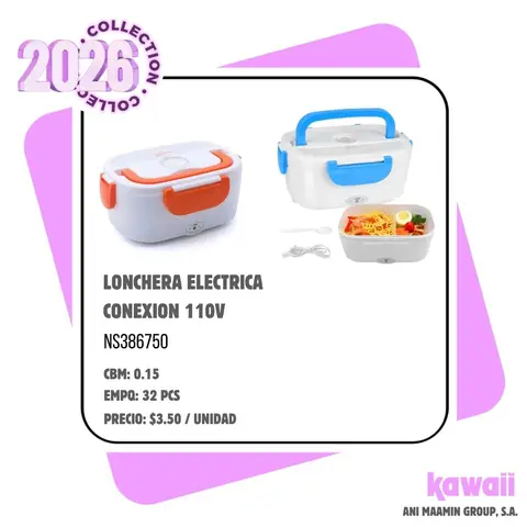 LONCHERA ELECTRICA CONEXION 110V