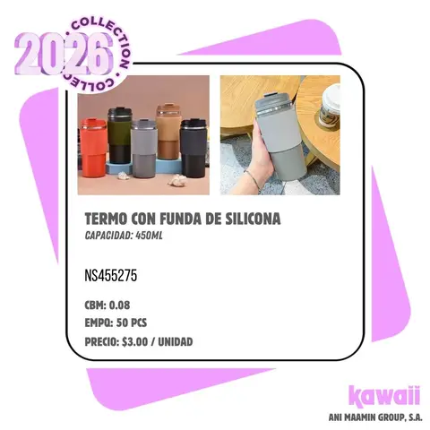 TERMO CON FUNDA DE SILICONA