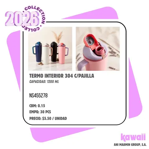 TERMO INTERIOR 304 C/PAJILLA