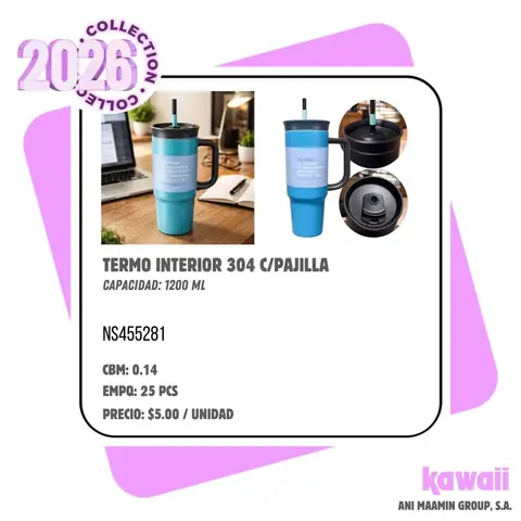 TERMO INTERIOR 304 C/PAJILLA