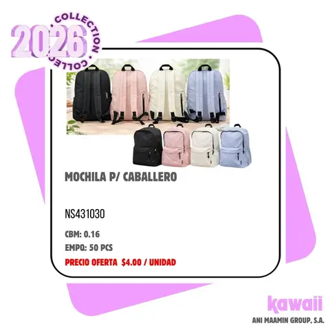 MOCHILA P/ CABALLERO