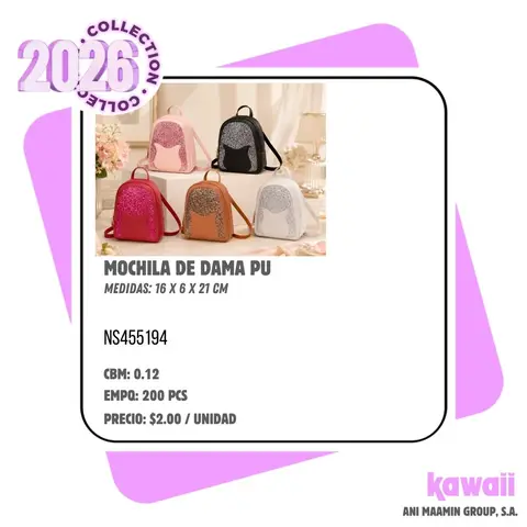 MOCHILA DE DAMA PU