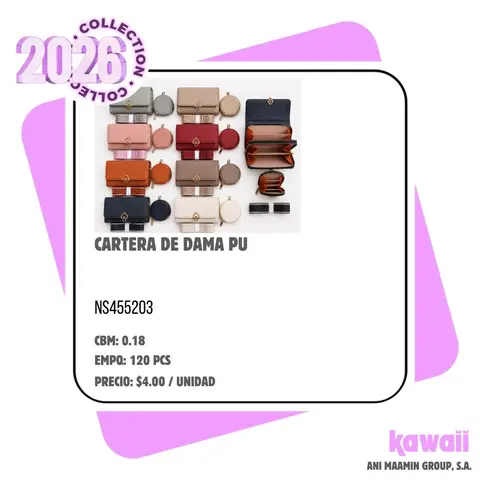 CARTERA DE DAMA PU