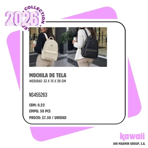 MOCHILA DE TELA