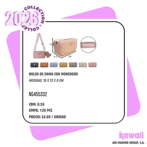 BOLSO DE DAMA CON MONEDERO