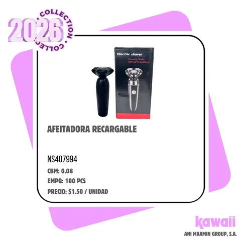 AFEITADORA RECARGABLE