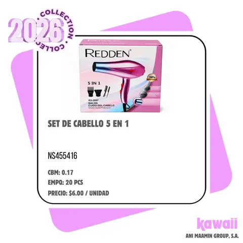 SET DE CABELLO 5 EN 1