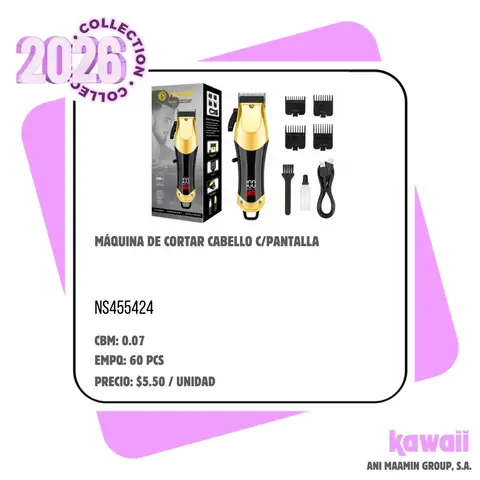 MÁQUINA DE CORTAR CABELLO C/PANTALLA