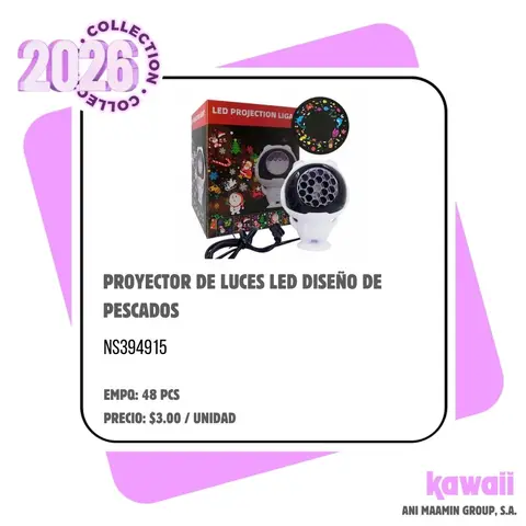 PROYECTOR DE LUCES LED DISEÑO DE PESCADOS
