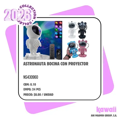 ASTRONAUTA BOCINA CON PROYECTOR