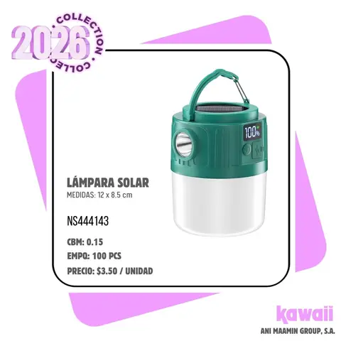 LÁMPARA SOLAR