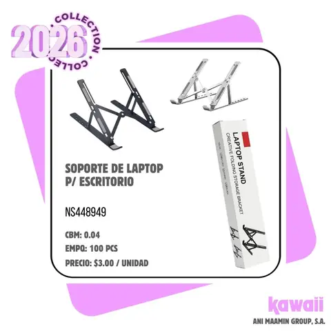 SOPORTE DE LAPTOP P/ ESCRITORIO