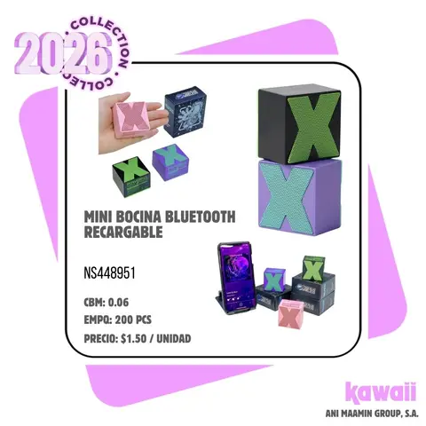 MINI BOCINA BLUETOOTH RECARGABLE