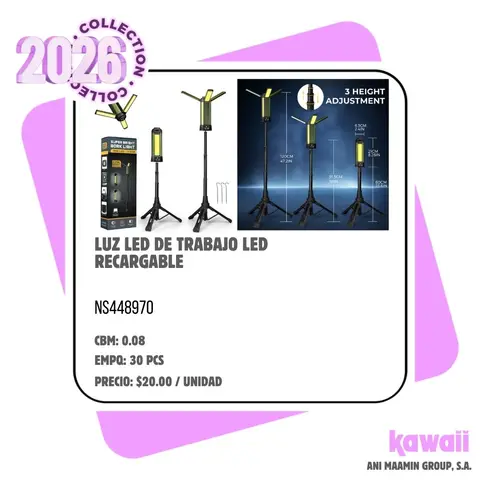 LUZ LED DE TRABAJO LED RECARGABLE