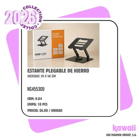 ESTANTE PLEGABLE DE HIERRO