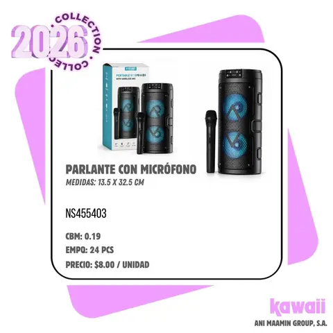 PARLANTE CON MICRÓFONO