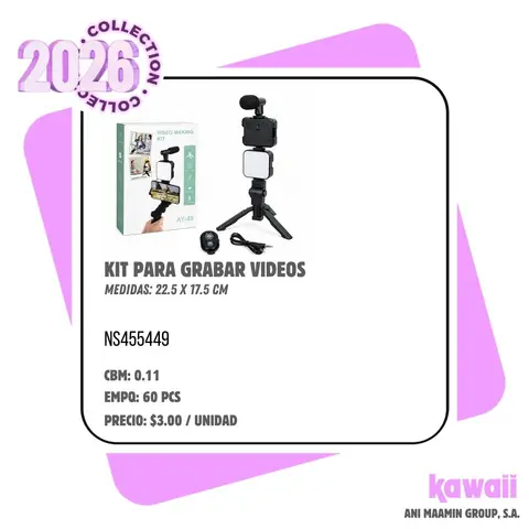 KIT PARA GRABAR VIDEOS