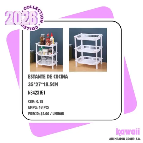 ESTANTE DE COCINA 35*27*18.5CM