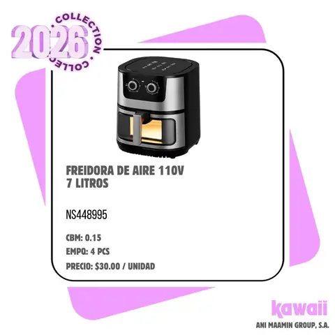 FREIDORA DE AIRE 110V 7 LITROS