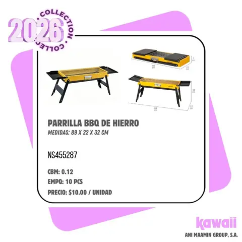 PARRILLA BBQ DE HIERRO