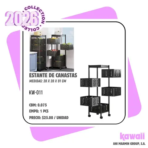 ESTANTE DE CANASTAS