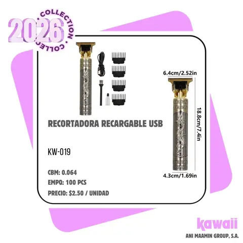RECORTADORA RECARGABLE USB