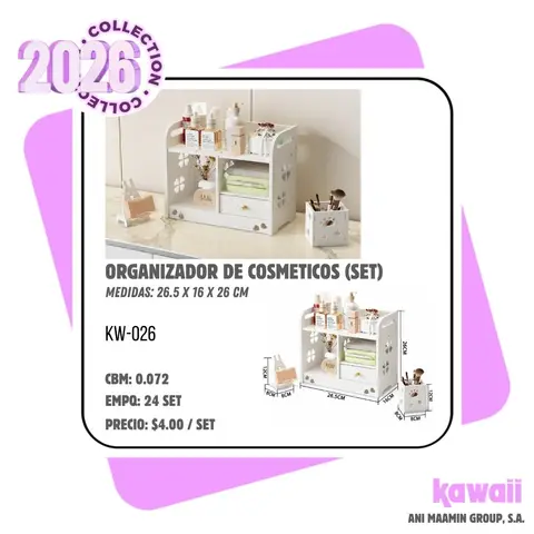 ORGANIZADOR DE COSMETICOS (SET)